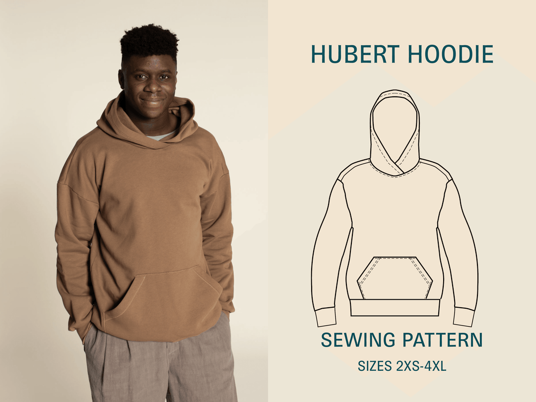 Hoodie sewing pattern- Men's Sizes 2XS-4XL - Wardrobe By Me