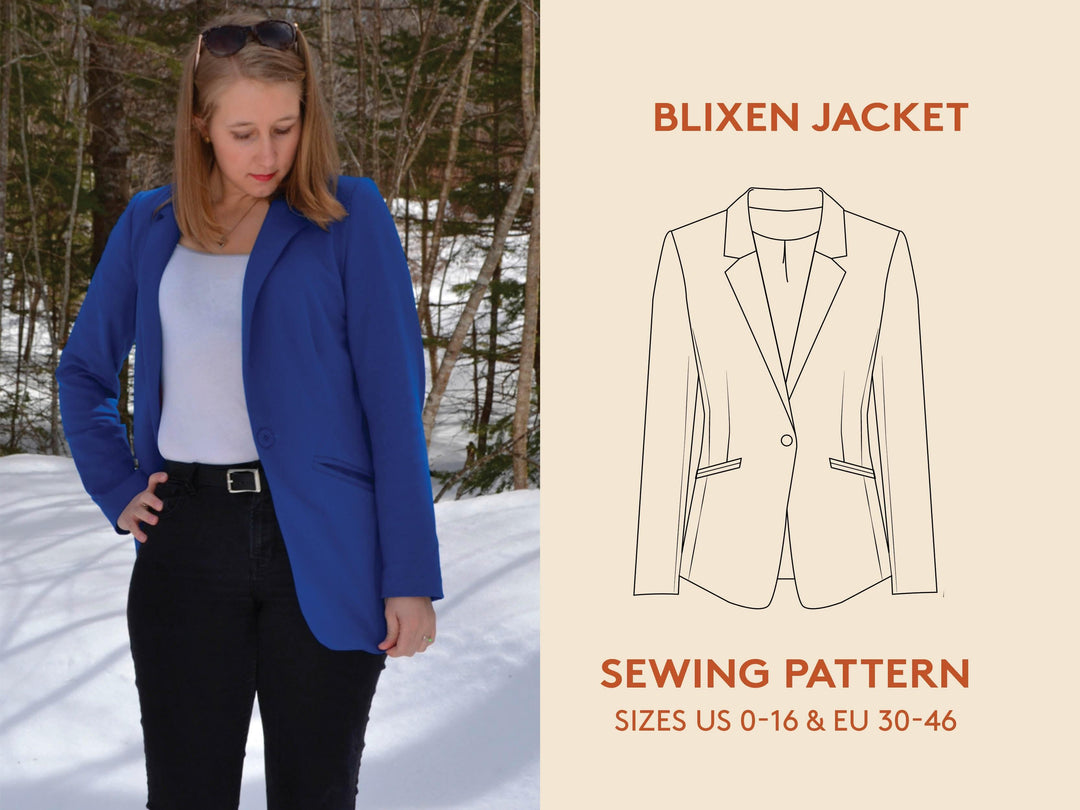 Jacket Sewing Pattern -Women's sizes - Wardrobe By Me