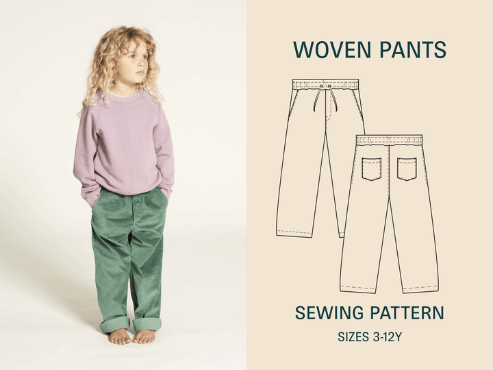 Kids Pants sewing pattern - Wardrobe By Me