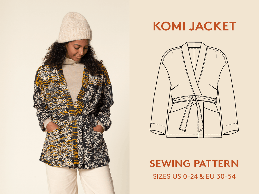 Komi Wrap Jacket Sewing Pattern - Wardrobe By Me