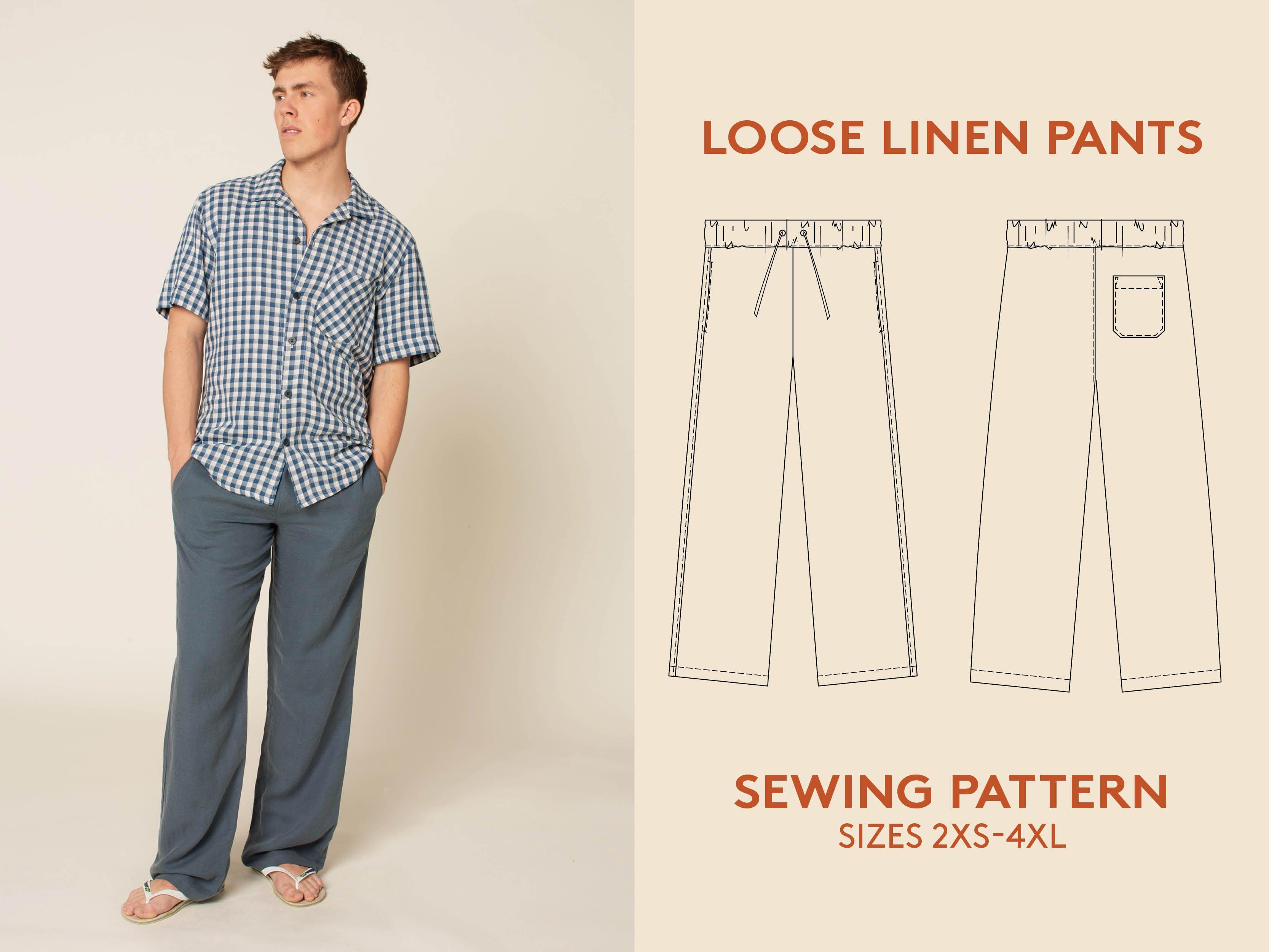 Men Pajama Pants Pattern, Pajama Pattern, PJ Pants Pattern, Lounge Pants  Sewing Pattern PDF, Sewing Pattern for Men, Men Sewing Patterns - Etsy
