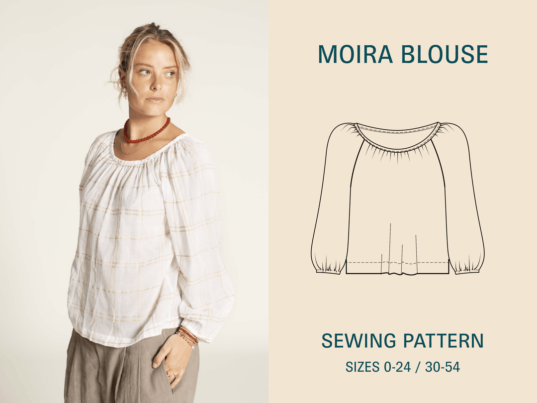 Moira blouse Sewing Pattern -Women's sizes - Wardrobe By Me