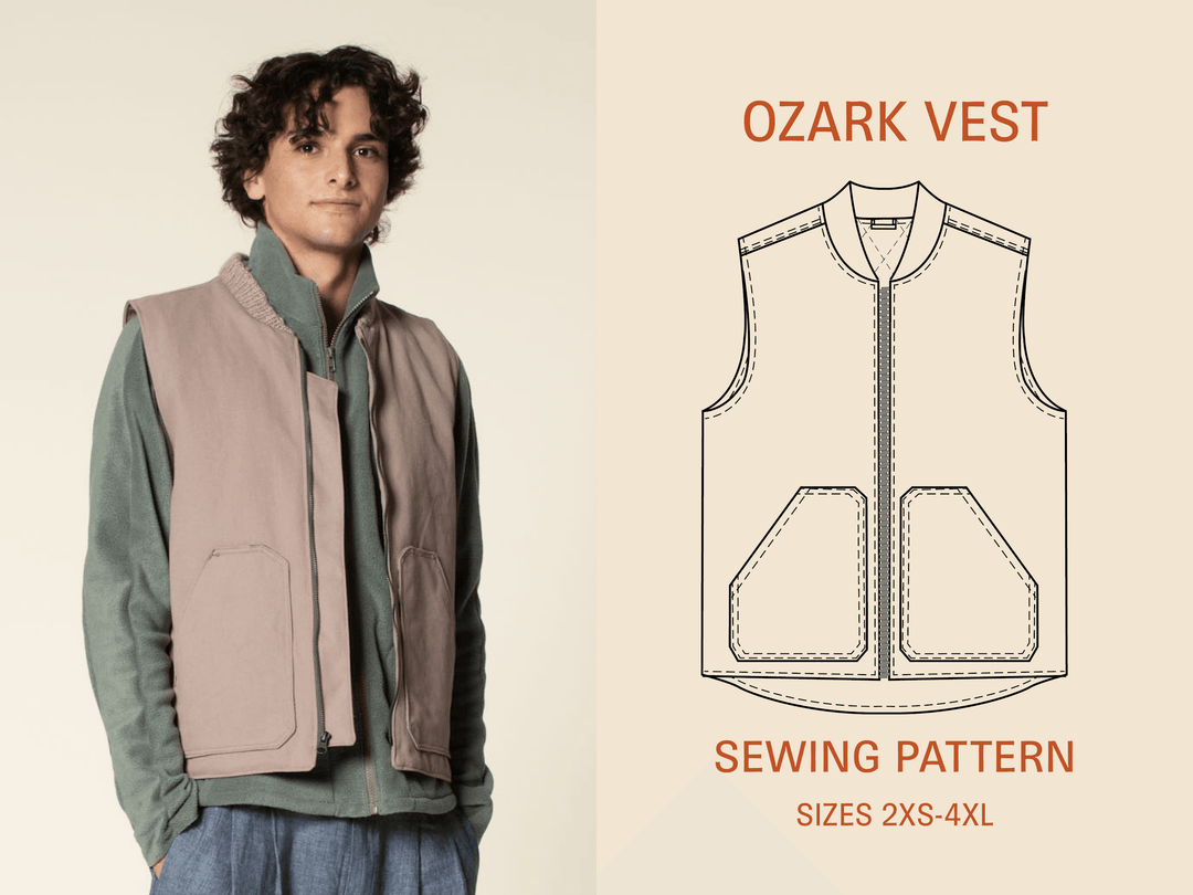 Ozark Vest - Printed Pattern - Wardrobe By Me