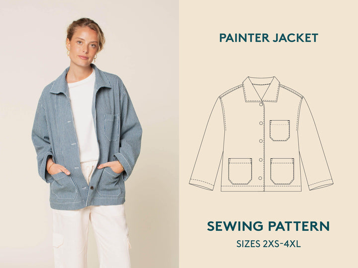 Painter Jacket sewing pattern - Wardrobe By Me