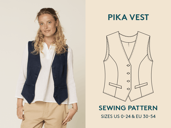 Pika Vest sewing pattern - Wardrobe By Me