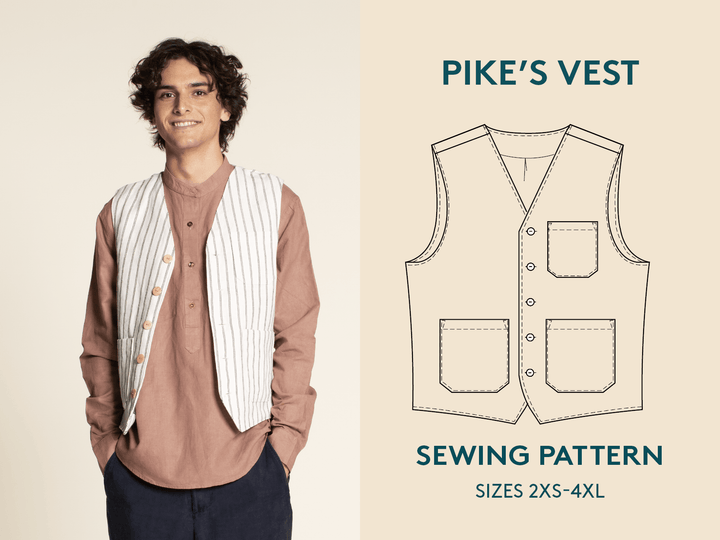 Pike Vest Sewing Pattern - Wardrobe By Me