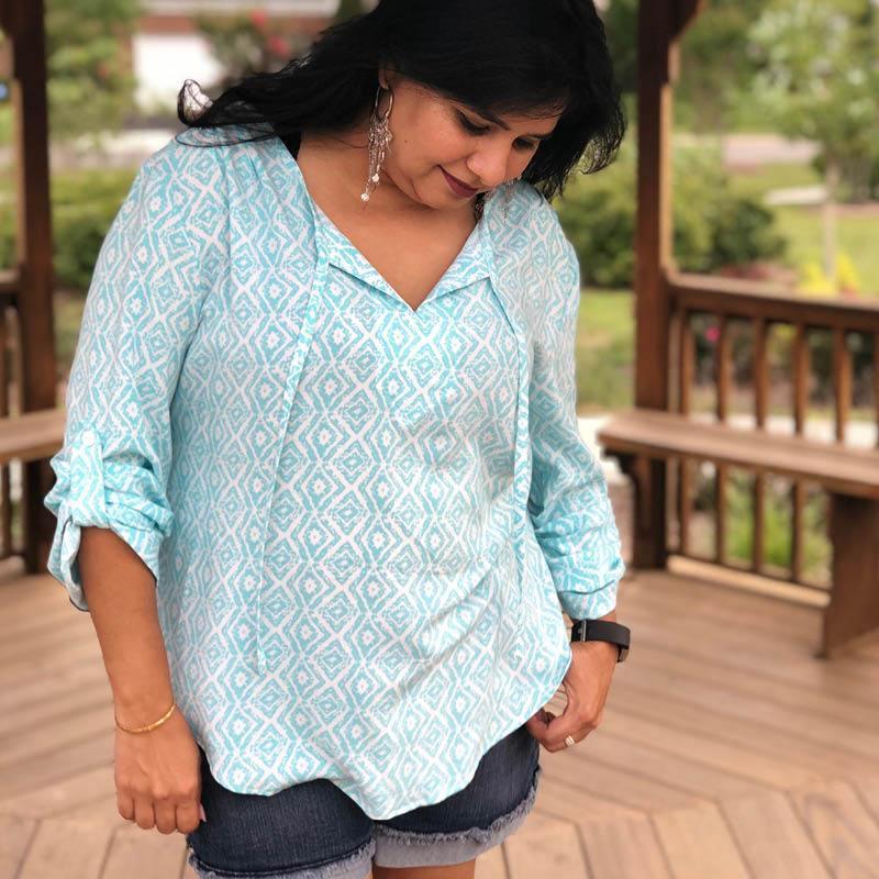 Piper Tunic Printed pattern -Women's sizes - Wardrobe By Me