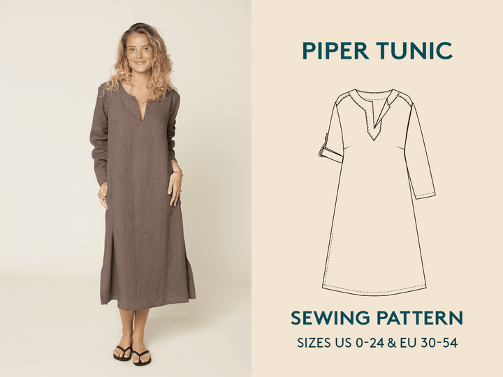 Piper Tunic Sewing Pattern - Wardrobe By Me