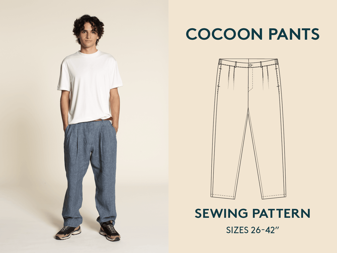 Pleated pants sewing pattern - Wardrobe By Me
