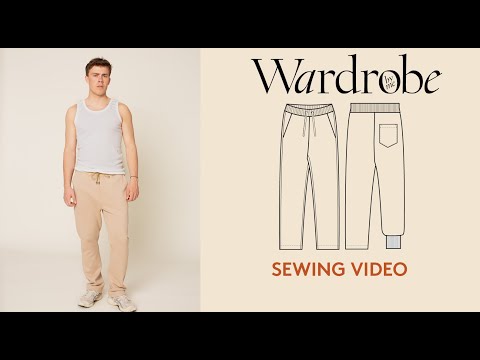 Sweatpants sewing pattern for children