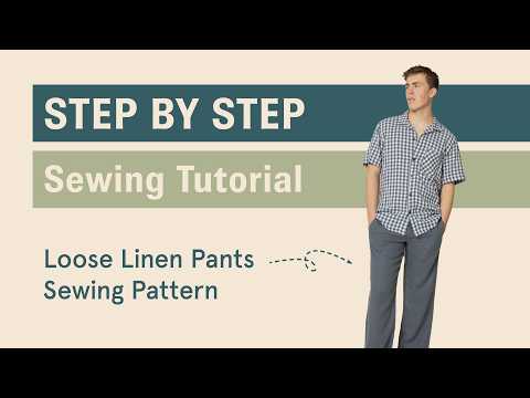 Loose Linen Pants Sewing pattern