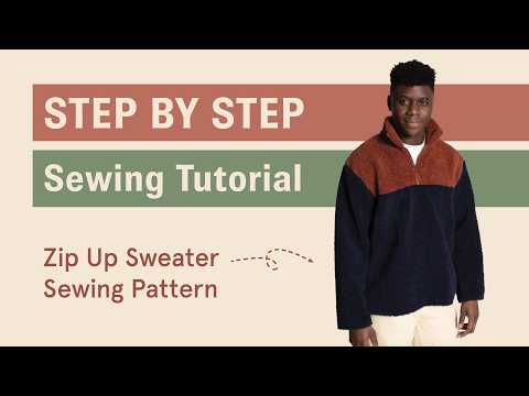 Zip Up Sweater sewing pattern