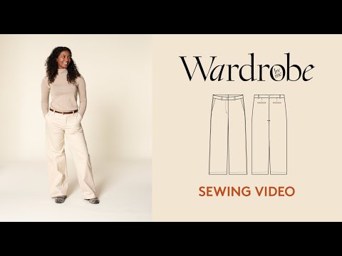 Women's chino pants sewing pattern