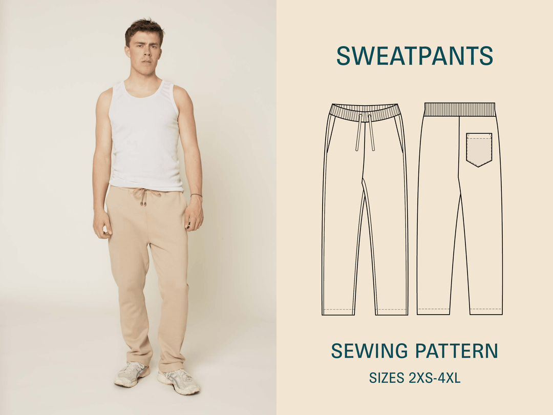 Sweatpants Sewing Pattern for Men Wardrobe By Me We love sewing