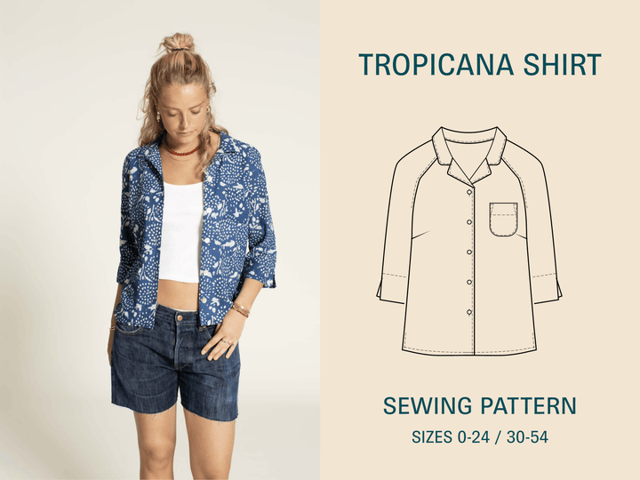 Tropicana Shirt-Printed pattern - Wardrobe By Me