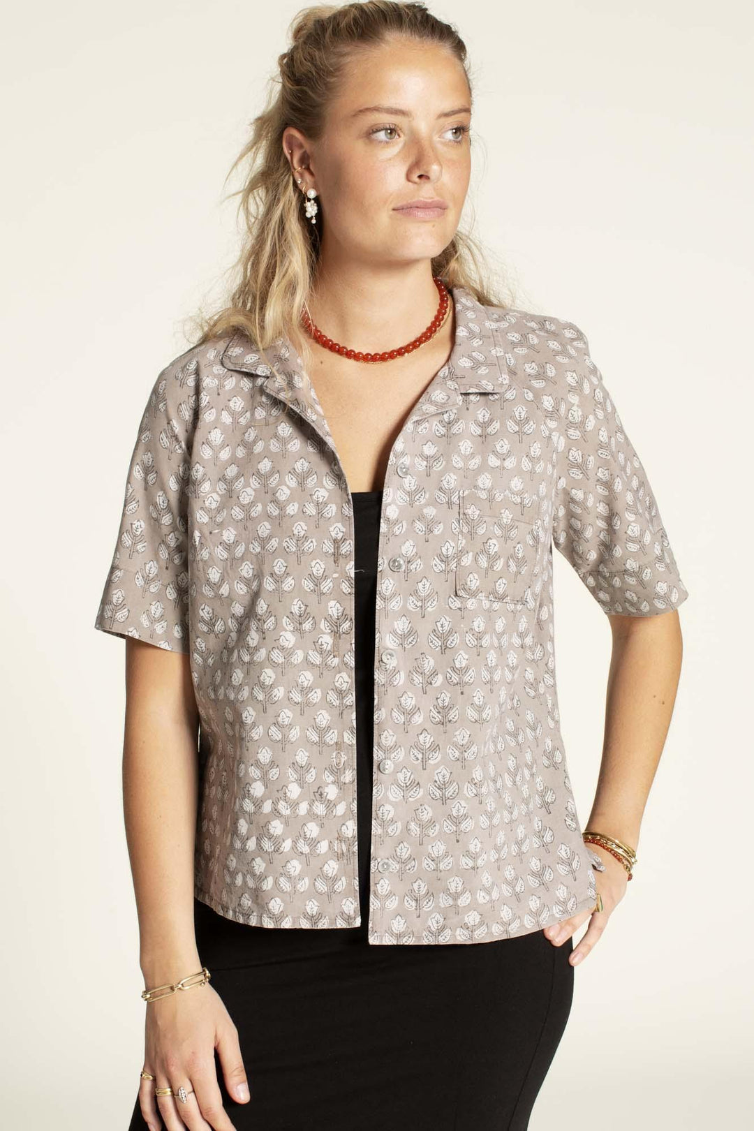 Tropicana Shirt Printed pattern -Women's sizes - Wardrobe By Me