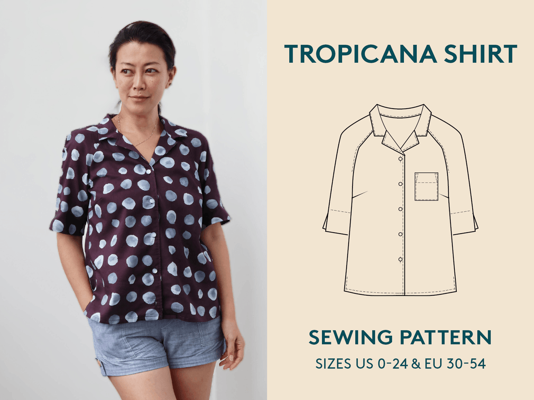 Tropicana Shirt sewing pattern - Wardrobe By Me