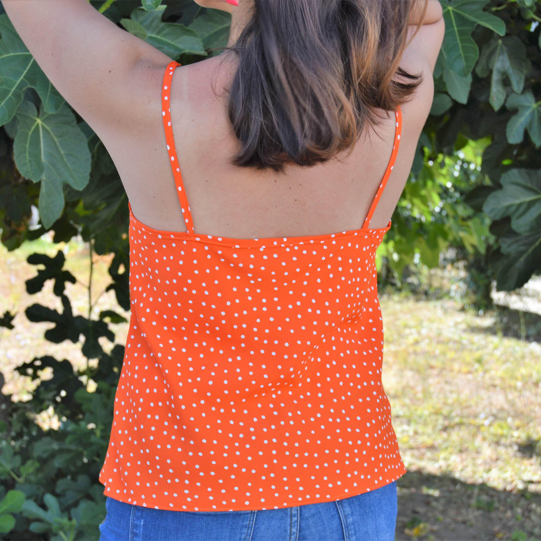 V-neck Camisole Sewing Pattern -Women's sizes - Wardrobe By Me