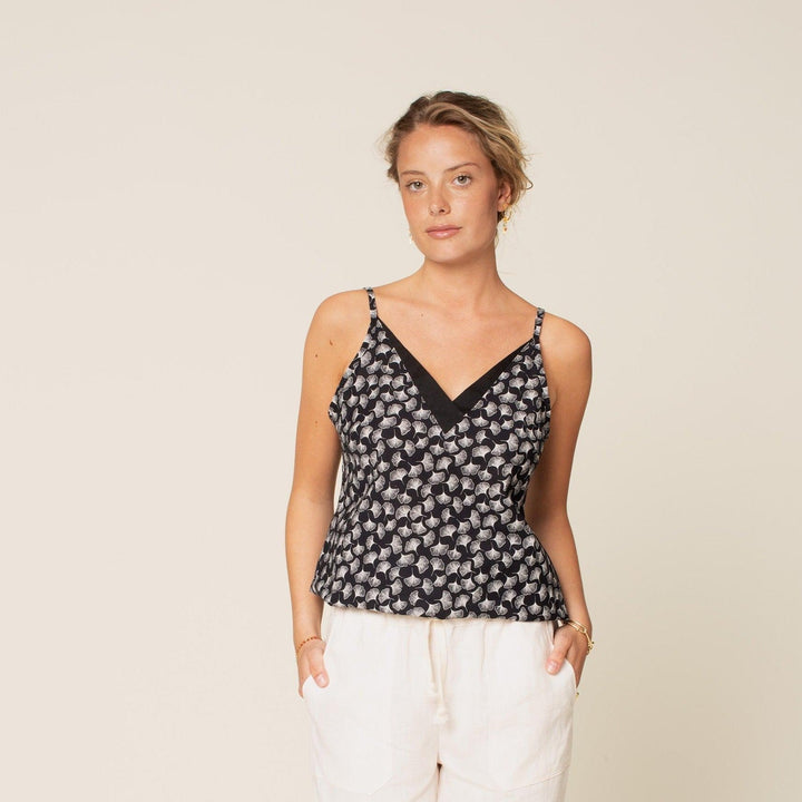 V-neck Camisole Sewing Pattern -Women's sizes - Wardrobe By Me