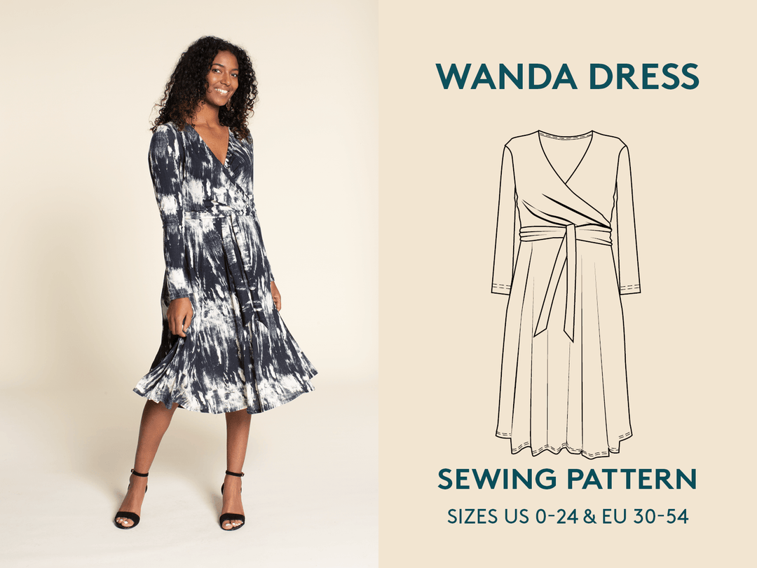 Wanda Wrap Dress Sewing Pattern - Wardrobe By Me