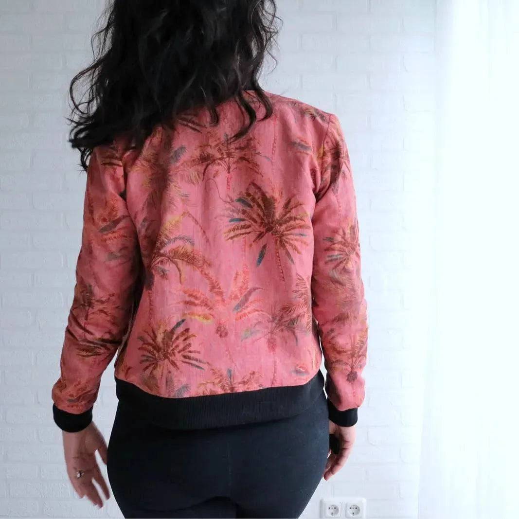 Amelia Bomber Jacket- Printed Pattern