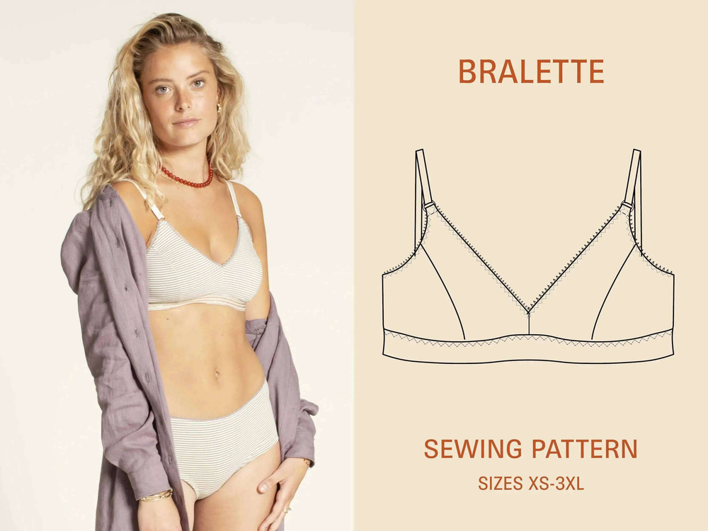 Bralette -Printed pattern Wardrobe By Me