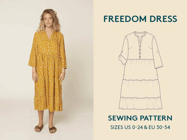 Freedom Dress - Printed Pattern - Wardrobe By Me