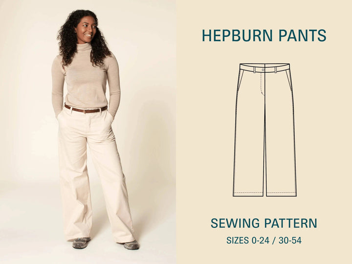 Hepburn Pants -Printed Pattern