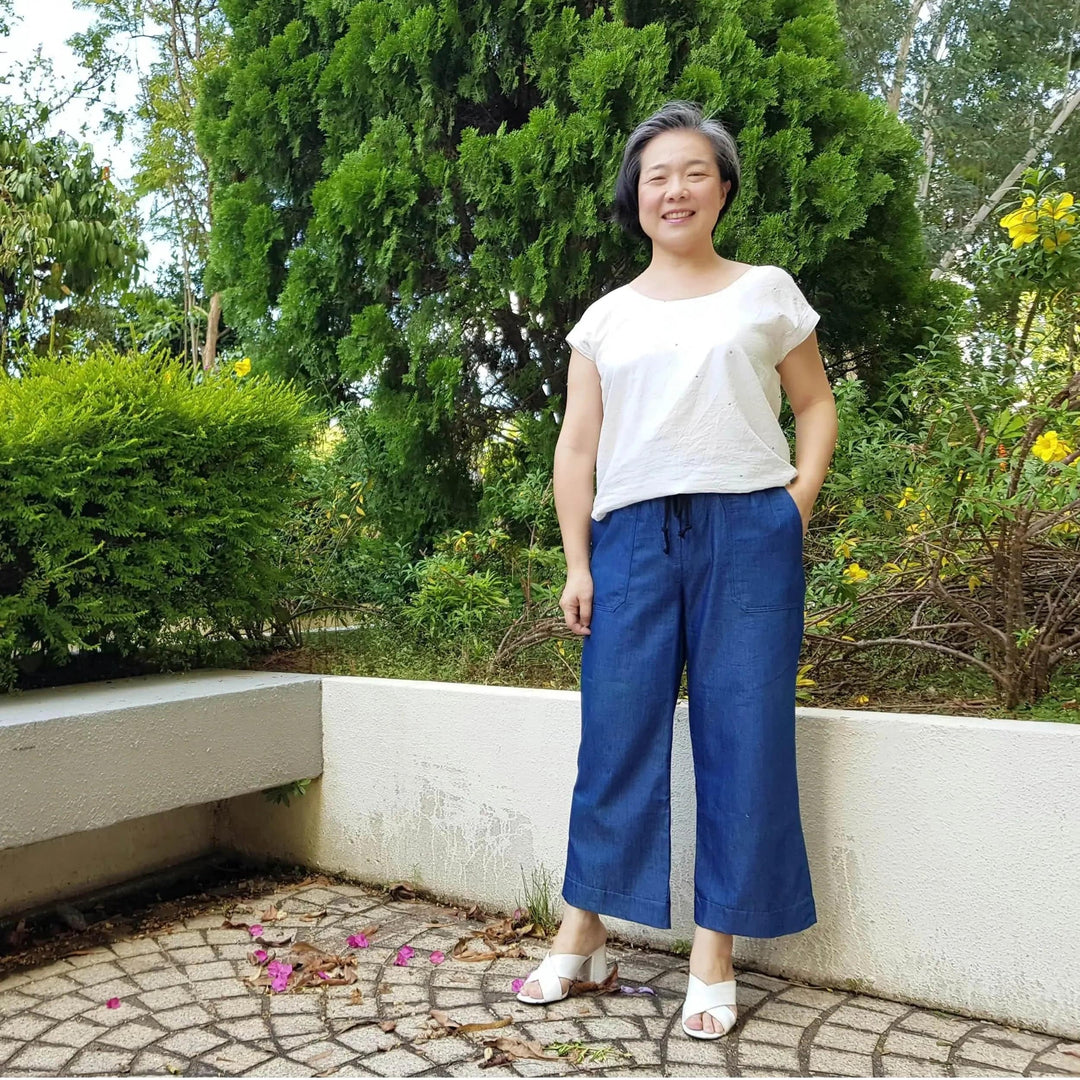 High Waist Pants - Printed Pattern