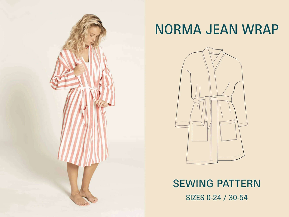 Norma Jean Kimono-Printed Pattern Wardrobe By Me