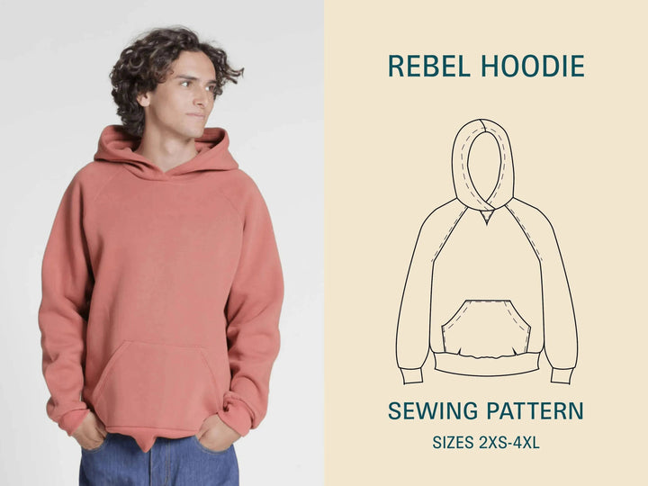 Rebel Hoodie-Printed Pattern