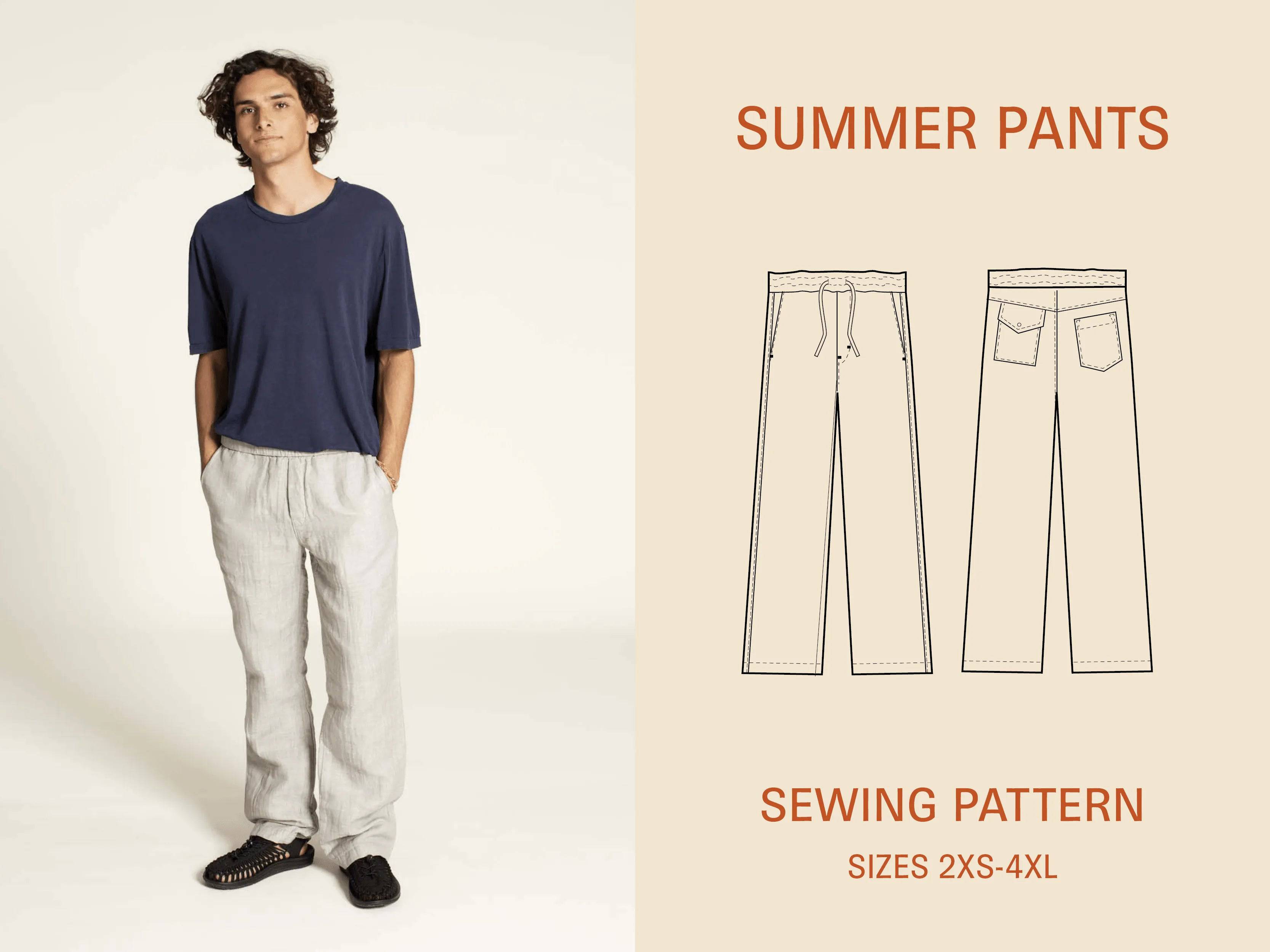 Summer Pants Printed Pattern