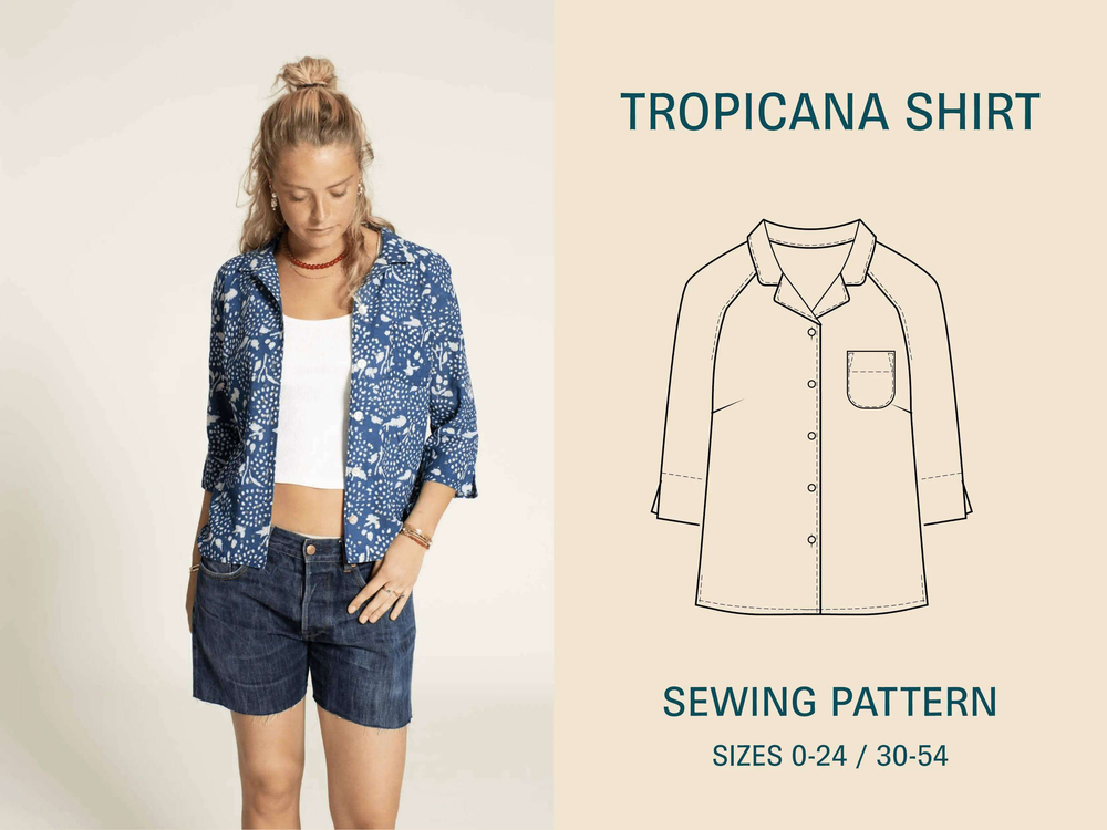 Tropicana Shirt-Printed pattern Wardrobe By Me