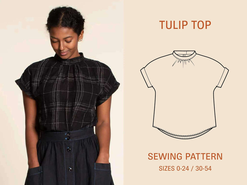 Tulip Top -Printed Pattern Wardrobe By Me