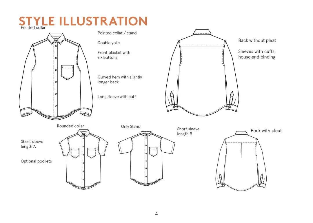 Anna Shirt Womens Paper Pattern - Wardrobe by Me Anna Shirt Womens Paper Pattern - Wardrobe by Me