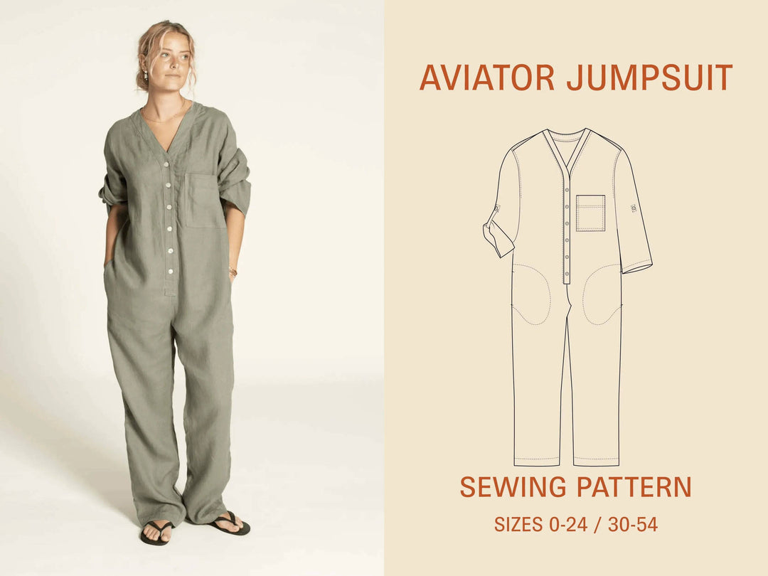 Aviator Jumpsuit sewing pattern - Wardrobe By Me