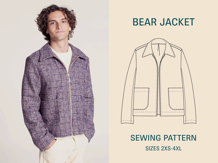 Bear jacket sewing pattern - Wardrobe By Me