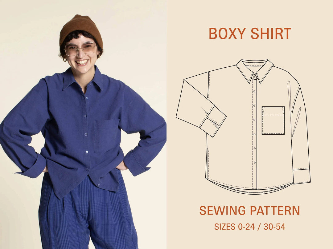 Boxy Shirt sewing pattern - Wardrobe By Me