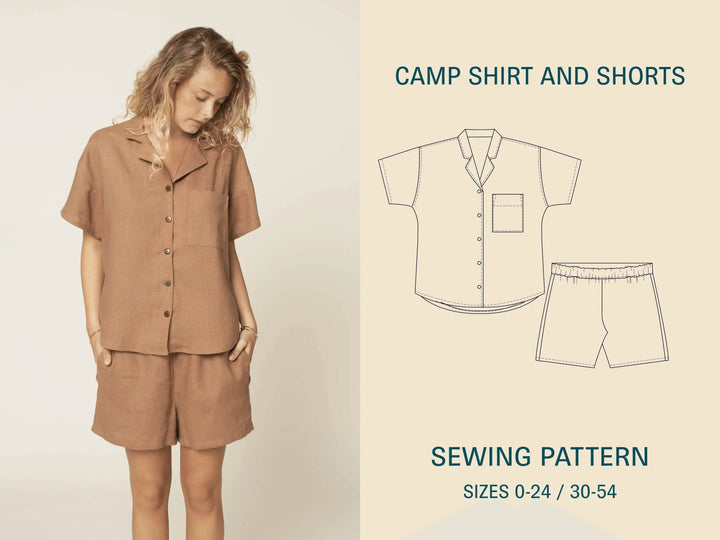 Camp Shirt and Shorts Sewing pattern - Wardrobe By Me