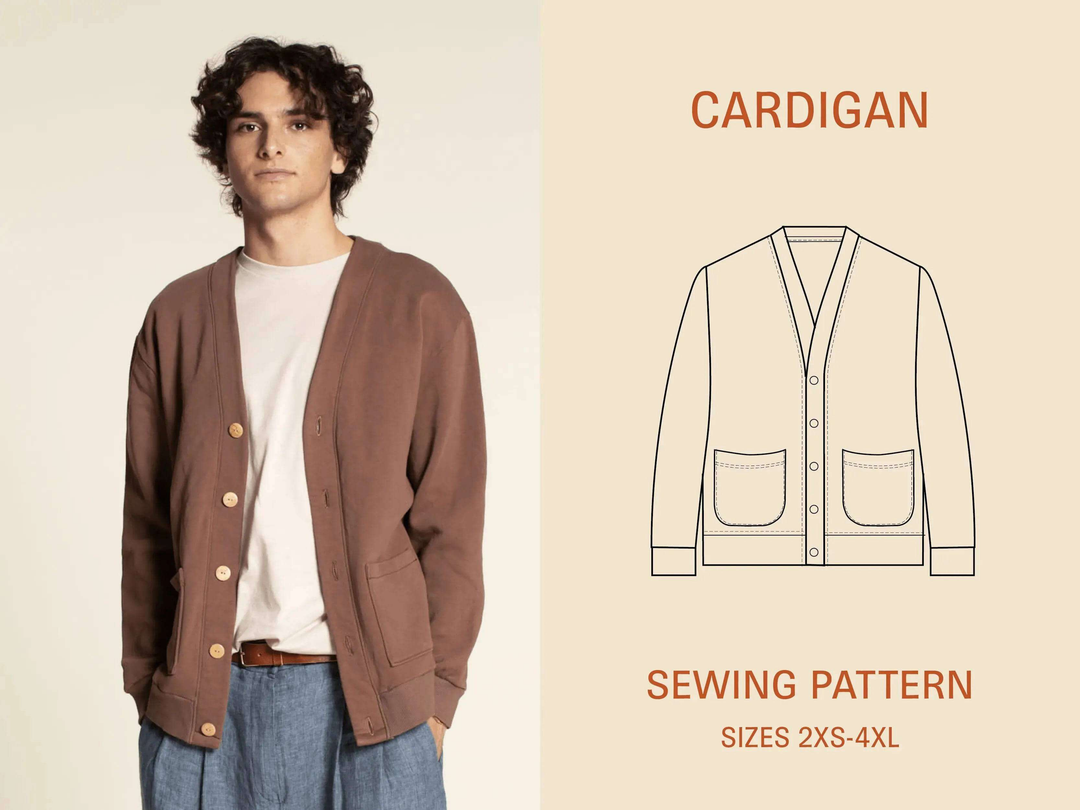 Cardigan Sewing Pattern | Wardrobe By Me how-to-sew-a-cardigan-make-diy-sweater-free-pattern-melly-sews