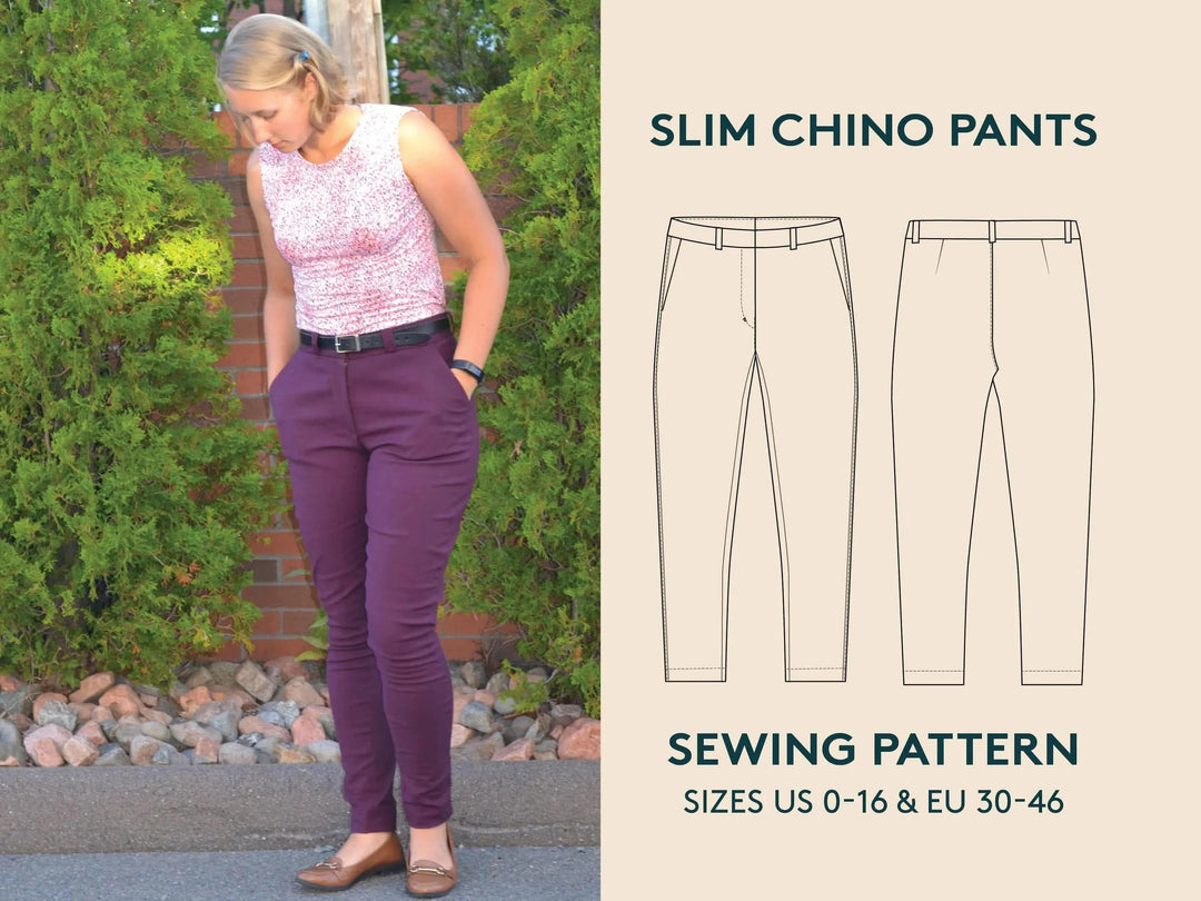 Chino Pants Sewing Pattern - Wardrobe By Me