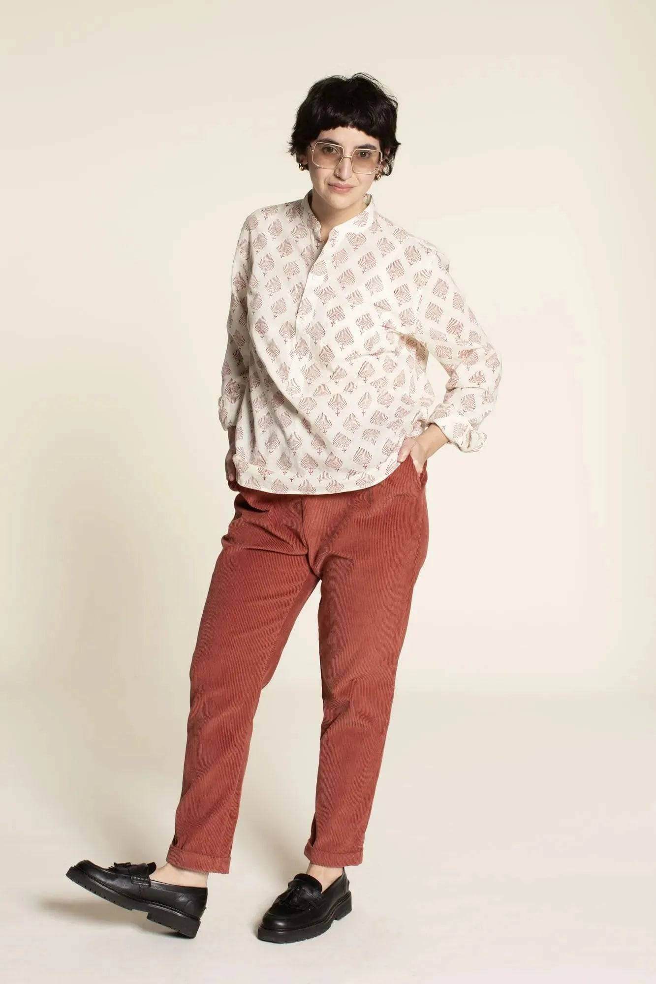 GRAPHIC PRINT PANEL EASY PANTS サイズ1 Wide Leg Pants Sewing Pattern, High Waist Pallazzo Pants