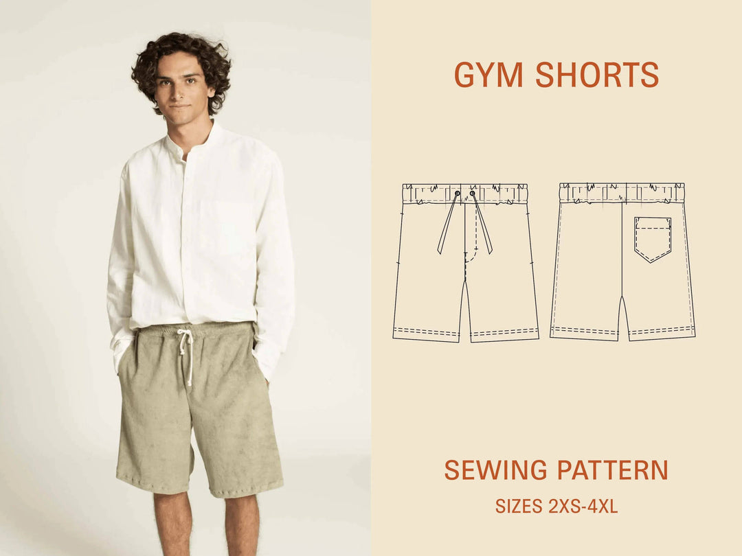 Gym Shorts sewing pattern - Wardrobe By Me