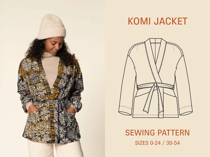 Komi Wrap Jacket Sewing Pattern - Wardrobe By Me