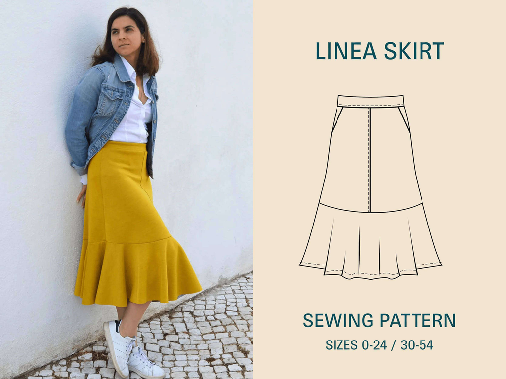 Linea A-Line Skirt pattern Wardrobe By Me We love sewing