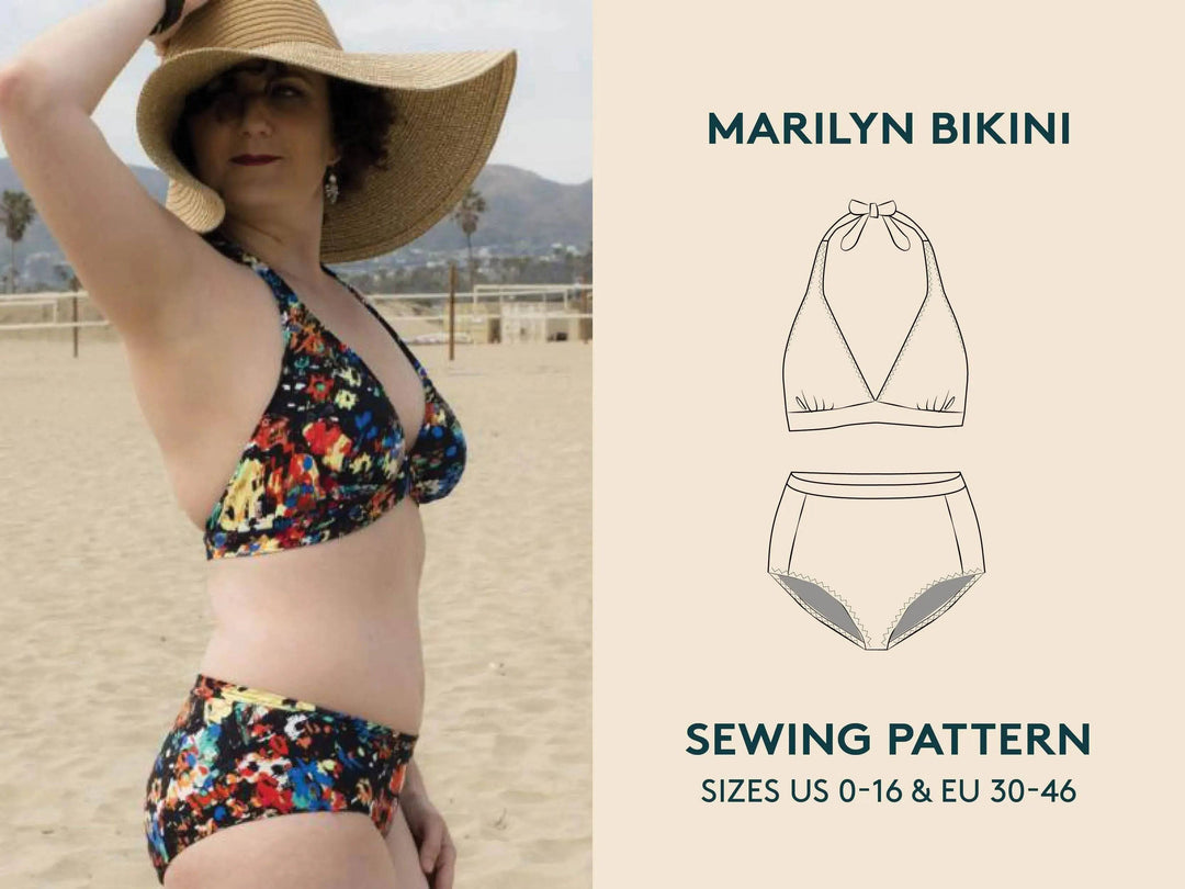 Marilyn Bikini Sewing Pattern - Wardrobe By Me