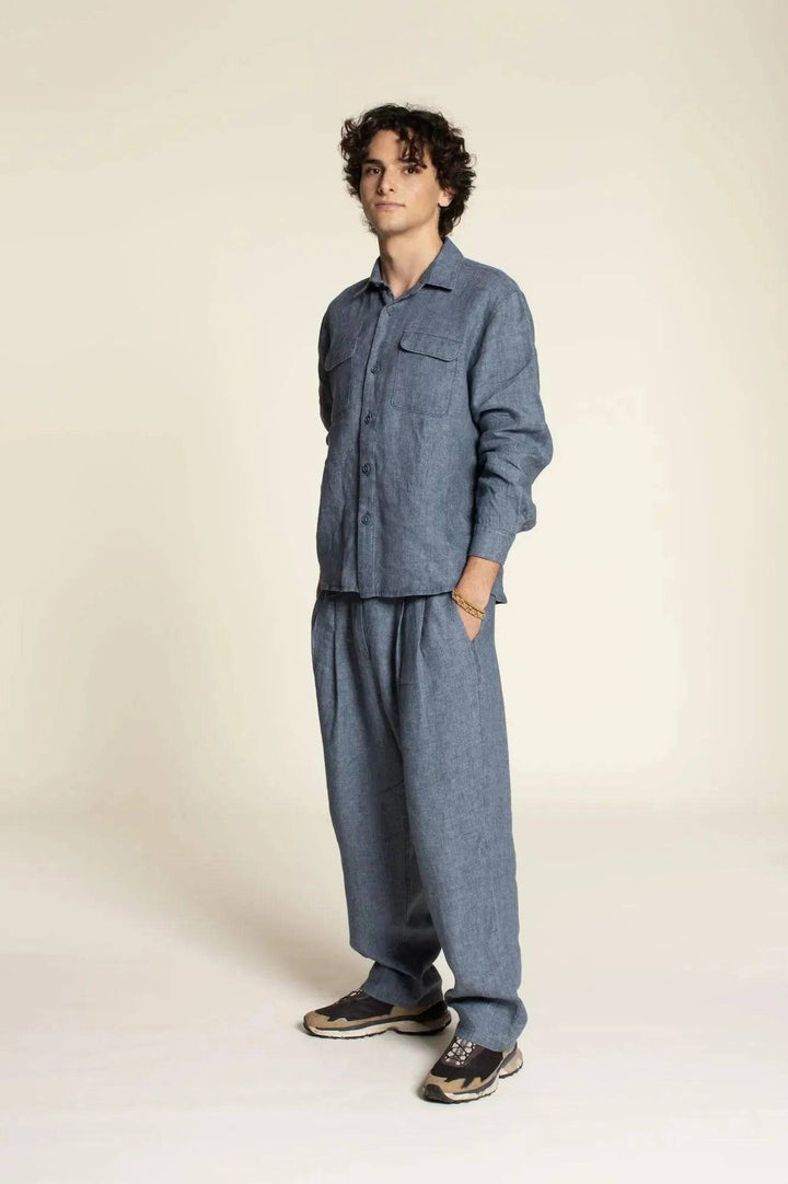 Men's Pleated pants sewing pattern - Wardrobe By Me