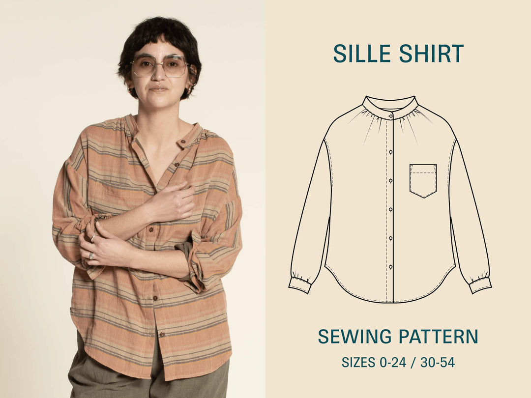 Sille Shirt Sewing Pattern - Wardrobe By Me