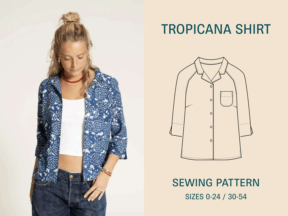 Tropicana Shirt Sewing Pattern Wardrobe By Me
