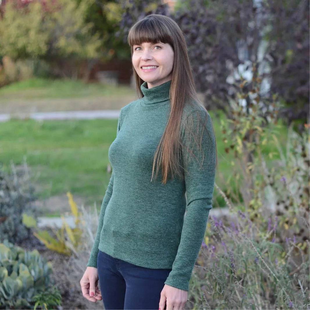 Trudy Turtleneck Tshirt Sewing Pattern - Wardrobe By Me